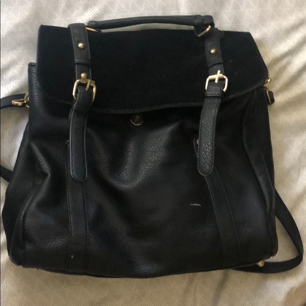 Modcloth Leather and Suede convertible satchel bag